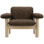 Brasilia Low Back Lounge Chair - Natural Oak / Root Sheepskin