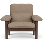 Brasilia Lounge Chair - Dark Stained Oak / Logan Flint