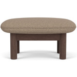 Brasilia Ottoman - Dark Stained Oak / Logan Flint
