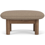 Brasilia Ottoman - Walnut / Logan Flint