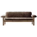Brasilia Sofa - Walnut / Root Sheepskin