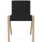 Ready Upholstered Dining Chair - Natural Oak / Sierra Black Leather