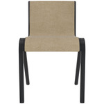 Ready Upholstered Dining Chair - Black Stained Oak / Beige Boucle
