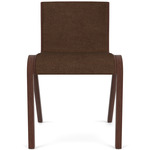 Ready Upholstered Dining Chair - Red Stained Oak / Brown Boucle