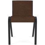 Ready Upholstered Dining Chair - Black Stained Oak / Brown Boucle