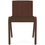 Ready Upholstered Dining Chair - Red Stained Oak / Brown Boucle