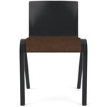 Ready Upholstered Dining Chair - Black Stained Oak / Brown Boucle