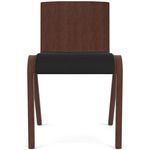 Ready Upholstered Dining Chair - Red Stained Oak / Sierra Black Leather