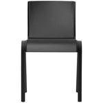 Ready Upholstered Dining Chair - Black Stained Oak / Black Aida Leather