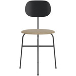 Afteroom Plus Upholstered Seat Dining Chair - Black Ash / Beige Boucle