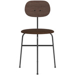 Afteroom Plus Upholstered Seat Dining Chair - Dark Stained Oak / Brown Boucle