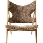 Knitting Lounge Chair - Natural Oak / Sahara Sheepskin