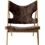 Knitting Lounge Chair - Natural Oak / Root Sheepskin