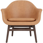 Harbour Lounge Chair - Dark Oak / Dunes Camel Leather