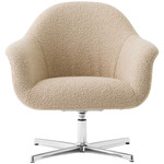 Harbour Swivel Lounge Chair - Polished Aluminum / Baena 15