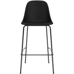 Harbour Side Stool - Black / Sierra Black Leather