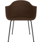 Harbour Steel Base Armchair - Black / Brown Boucle