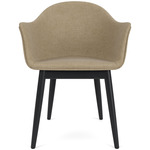 Harbour Wooden Base Armchair - Black Oak / Beige Boucle