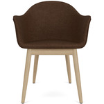 Harbour Wooden Base Armchair - Natural Oak / Brown Boucle