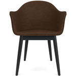 Harbour Wooden Base Armchair - Black Oak / Brown Boucle