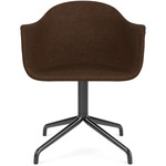 Harbour Swivel Armchair - Black / Brown Boucle