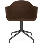 Harbour Swivel Armchair - Black / Brown Boucle