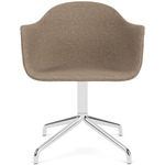 Harbour Swivel Armchair - Polished Aluminum / Logan Flint