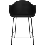 Harbour Armchair Stool - Black / Sierra Black Leather