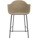 Harbour Armchair Stool - Black / Beige Boucle
