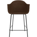 Harbour Armchair Stool - Black / Brown Boucle
