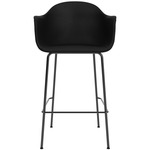 Harbour Armchair Stool - Black / Sierra Black Leather