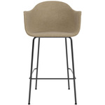 Harbour Armchair Stool - Black / Beige Boucle