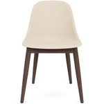 Harbour Wooden Base Side Chair - Dark Stained Oak / Logan Jasmine