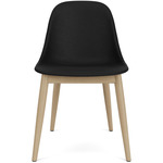 Harbour Wooden Base Side Chair - Natural Oak / Sierra Black Leather