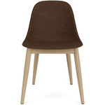 Harbour Wooden Base Side Chair - Natural Oak / Brown Boucle