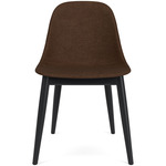 Harbour Wooden Base Side Chair - Black Oak / Brown Boucle