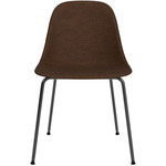 Harbour Steel Base Side Chair - Black / Brown Boucle