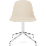 Harbour Upholstered Swivel Side Chair - Polished Aluminum / Logan Jasmine