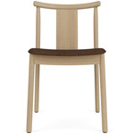 Merkur Upholstered Seat Dining Chair - Natural Oak / Brown Boucle