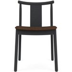 Merkur Upholstered Seat Dining Chair - Black Oak / Brown Boucle