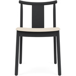 Merkur Upholstered Seat Dining Chair - Black Oak / Logan Jasmine