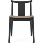 Merkur Upholstered Seat Dining Chair - Black Oak / Logan Flint
