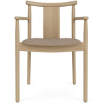 Merkur Upholstered Seat Dining Chair - Natural Oak / Logan Flint