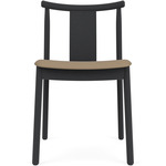 Merkur Upholstered Seat Dining Chair - Black Oak / Sierra Stone Leather