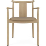 Merkur Upholstered Seat Dining Chair - Natural Oak / Sierra Stone Leather