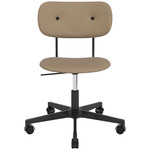 Co Upholstered Office Chair w/o Arms - Black / Sierra Stone Leather