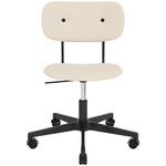 Co Upholstered Office Chair w/o Arms - Black / Logan Jasmine