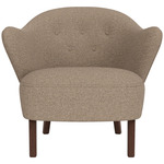 Ingeborg Lounge Chair - Dark Stained Oak / Logan Flint