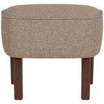 Ingeborg Footstool - Dark Stained Oak / Logan Flint