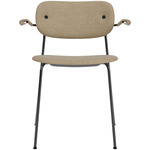 Co Upholstered Armchair - Black / Natural Oak / Beige Boucle
